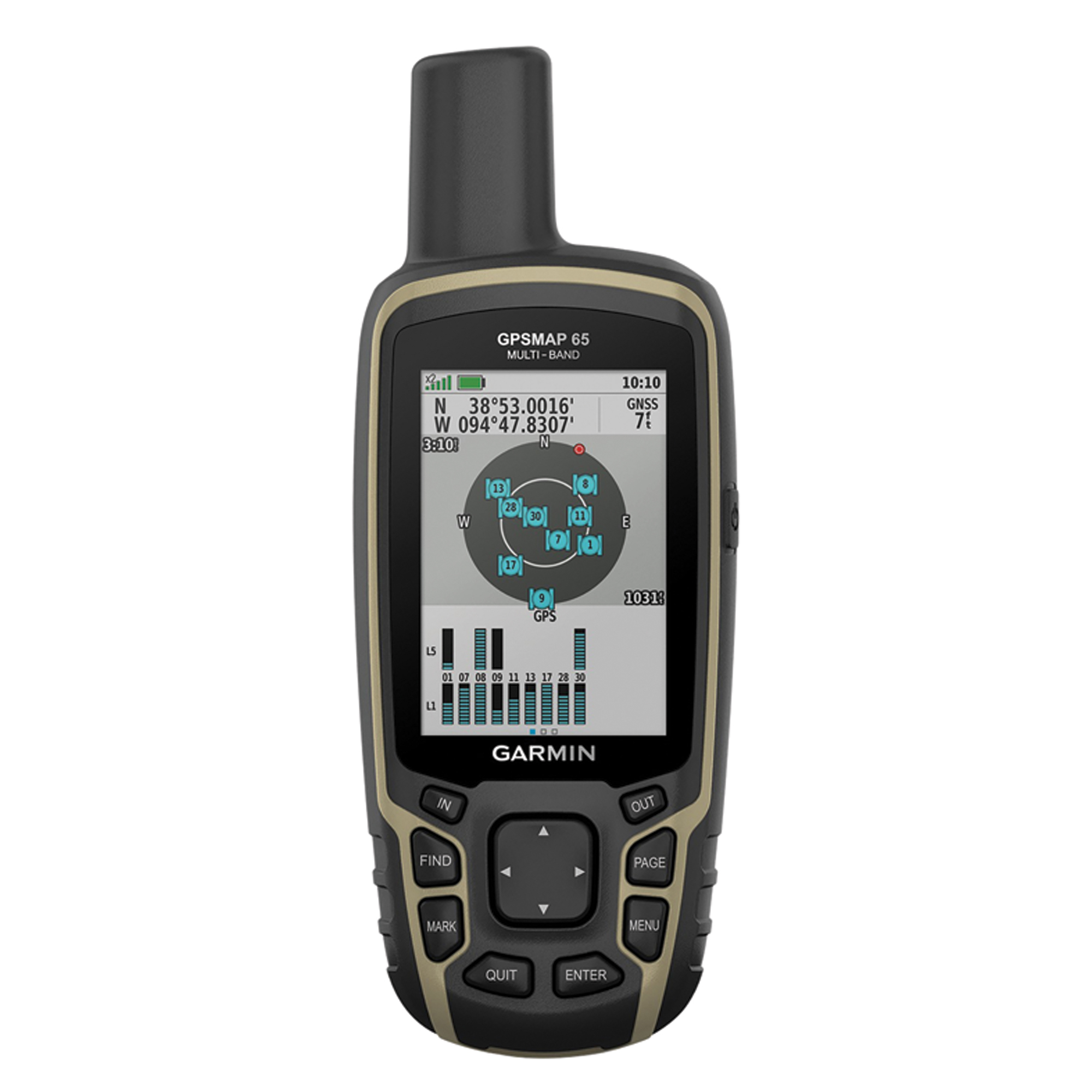 Garmin GPSMAP 65 Handheld — Multi-Band, Multi-GNSS, 2.6in. Color Display, Model# 010-02451-00